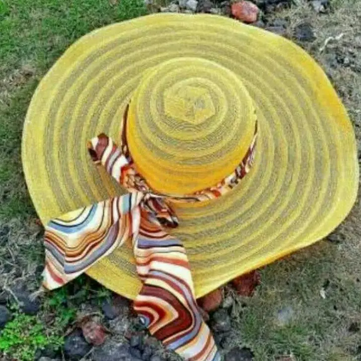 Floppy Hat Nylon Topi Pantai Daun Lebar