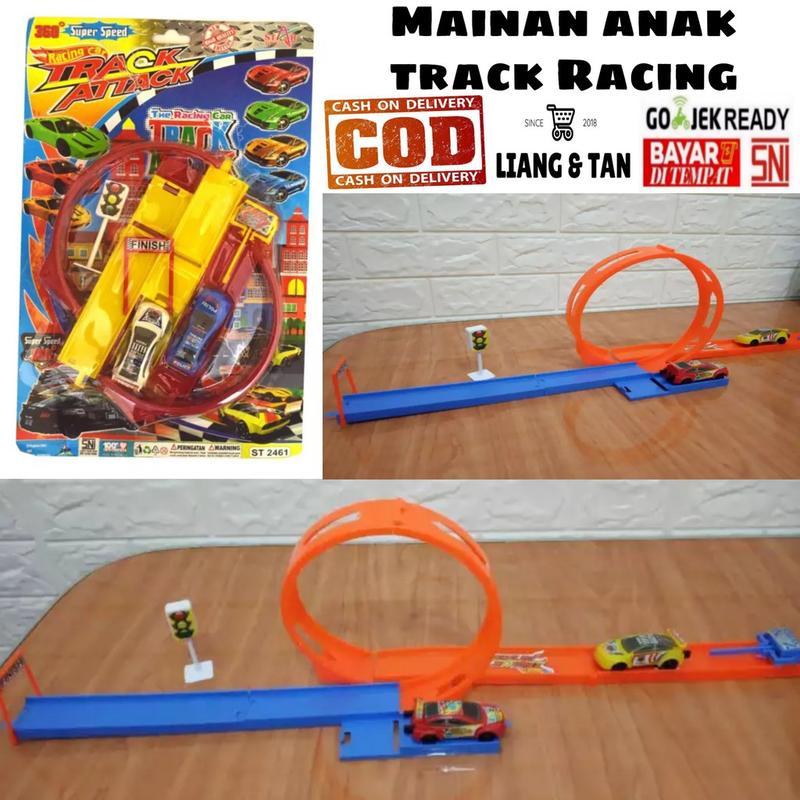 ( BISA COD ) PROMO ST2461 MAINAN ANAK MOBIL TRACK RACING SET / MAINAN ...