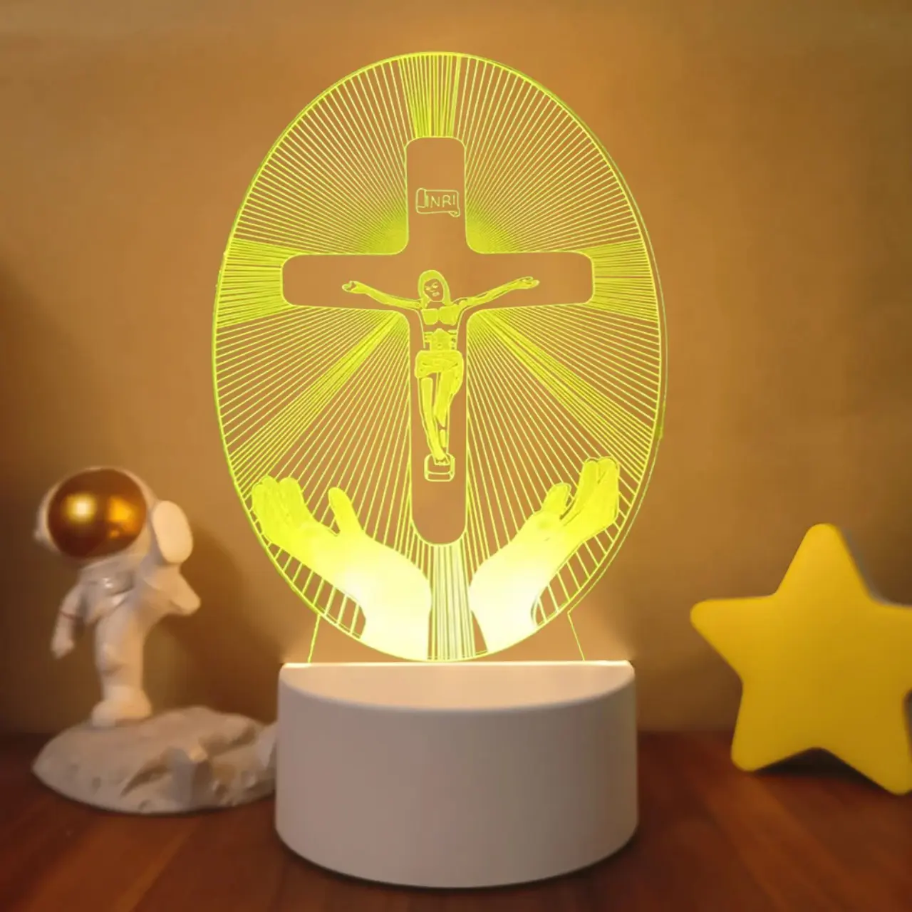 3d night lamp usb night light bedroom design 3D LED Night Light Bedroom Night Lamp Best Gift Souveni Holy Family