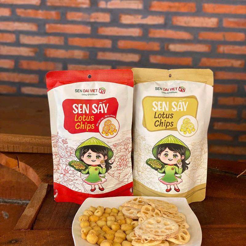 COMBO 2 GÓI CỦ SEN VÀ HẠT SEN SẤY MIX 2 VỊ: NGUYÊN VỊ VÀ PHÔ MAI CAY ĐẶC SẢN ĐỒNG THÁP 4