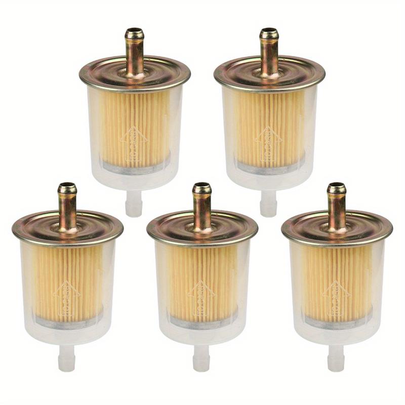Product Introduction of 2pcs/5pcs 5/16" Universal Fuel Filters, Metal Outer Layer, for Industrial Tractors, Cars, Trucks, Motorcycles, Gas Powered Engine Inline Gas Fuel Line Replacement 3