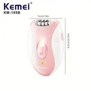 Kemei KM-189B Hair Removal Epilator Lady Shaver IPX5 Cukur Rambut Bulu Elektrik KM189B KM 189B
