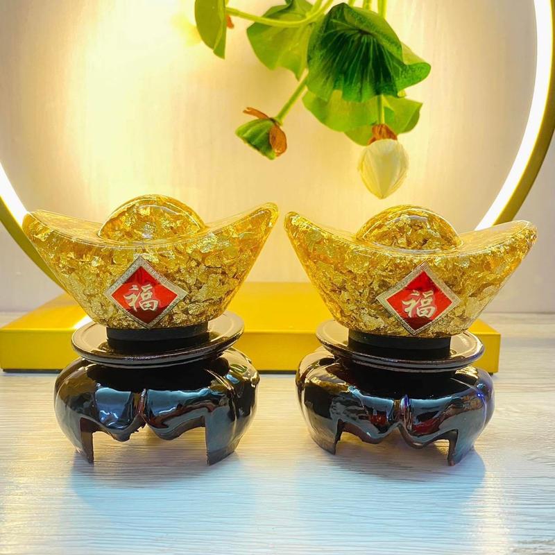 [Kèm đế] Thỏi Tài lộc Phong Thủy - Thỏi PHONG THUỶ live  túi tinh bát bảo tụ mù