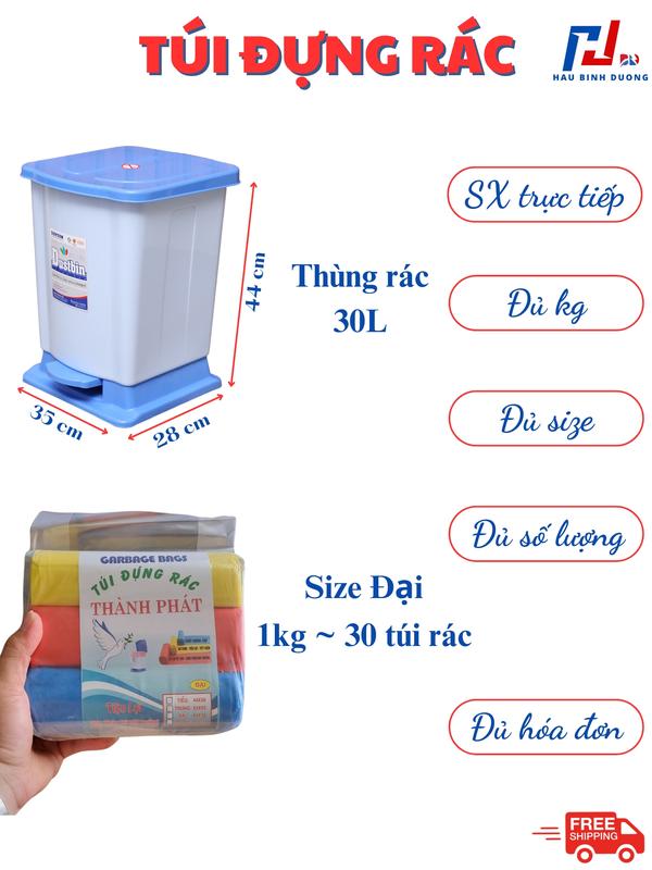 1kg Túi đựng rác tự phân hủy loại tốt, Túi rác sinh học Kitchen 6