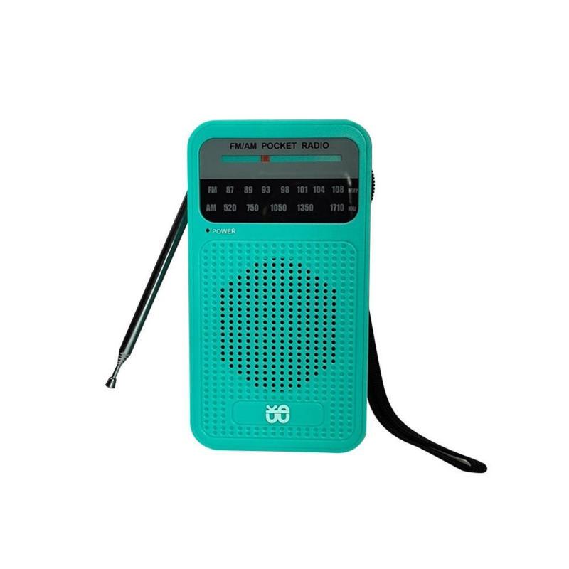 Portable Radio AM FM, Goodes Transistor Radio with Loud Speaker, Headphone Jack, 2AA Battery Operated Radio for Long Range Reception, Pocket Radio for Indoor, Outdoor and Emergency Use Audio Button 6