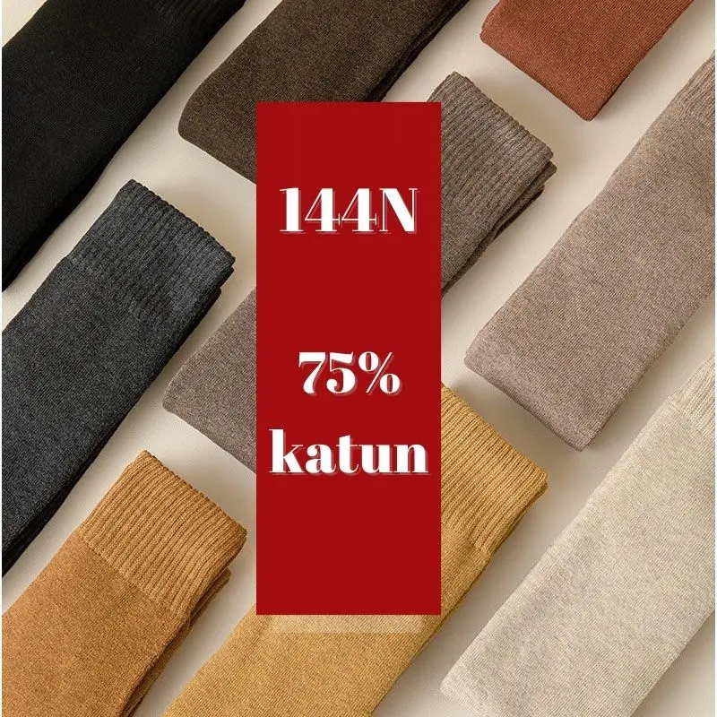 KH01 Kaus Kaki Winter Socks Kaos Kaki Handuk Musim Dingin Tebal Tahan Dingin Kaus Kaki Tinggi Atas Lutut Wanita Women High Long Socks 7