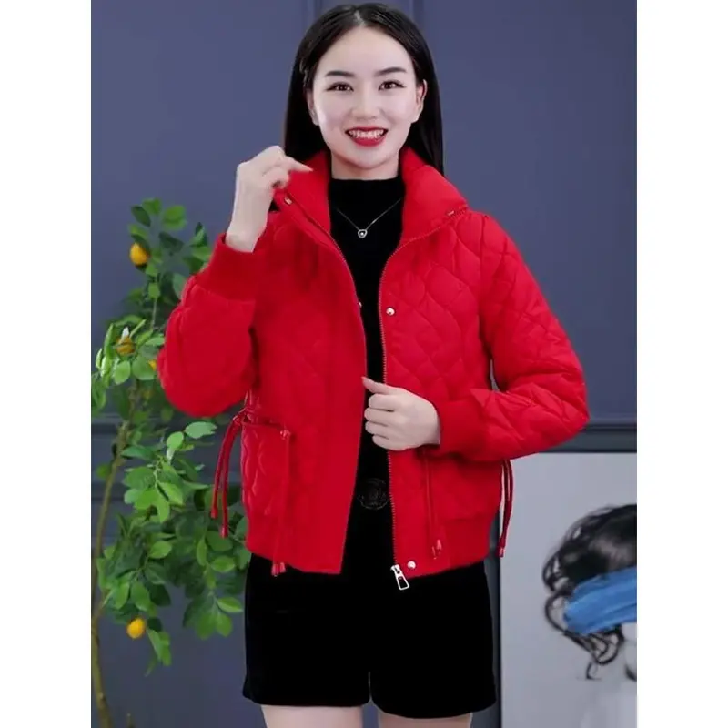 Áo Khoác Độn Bông, Dành Cho Nữ, Phong Cách Hàn Quốc, Dáng Rộng Vừa Vặn, Dài Ngắn, Áo Khoác Độn Bông Thường Ngày Thích Hợp Cho Mùa Đông, Hàng Mới Về Năm 2024 1