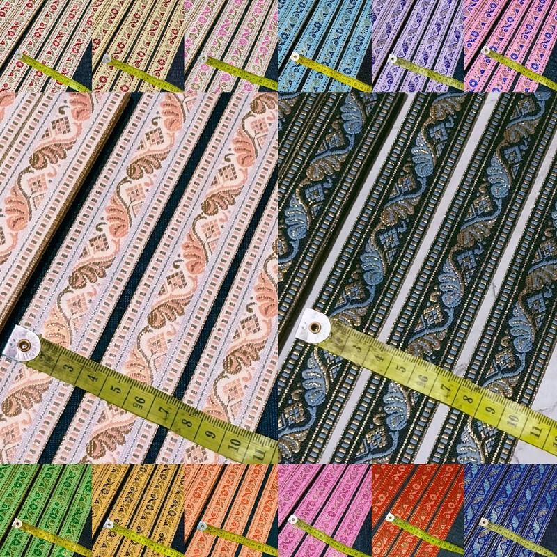 Pita bordir india varian motif cantik ( permeter) 1
