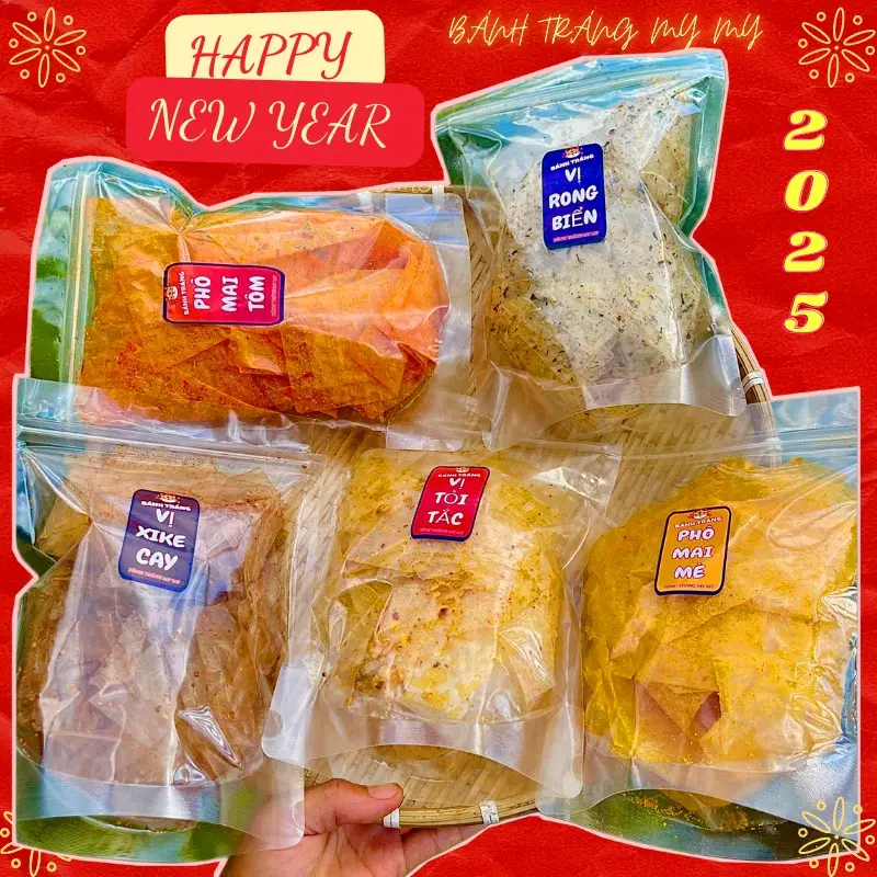 Combo 5 Bịch Bánh Tráng Trộn Tây Ninh Bán Chạy Nhất - Bánh Tráng My My Snack
