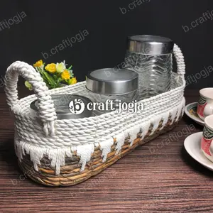 Keranjang Toples Keranjang Aqua Hampers Buah Keranjang Mainan Anak Anyaman Seagrass Kerajinan Jogja