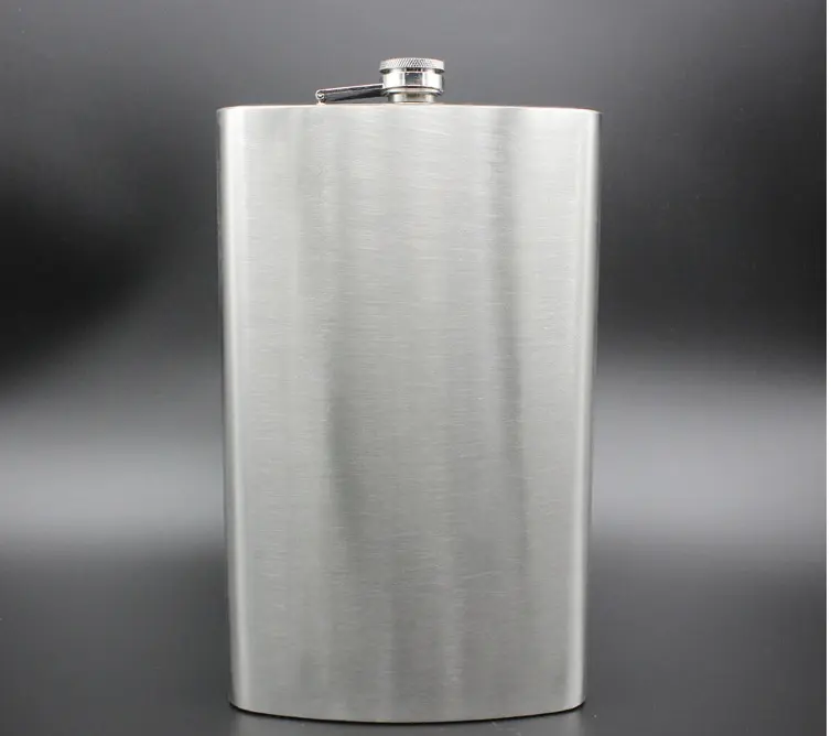 Bình inox đựng rươu 2L bao da cá tính không logo 1