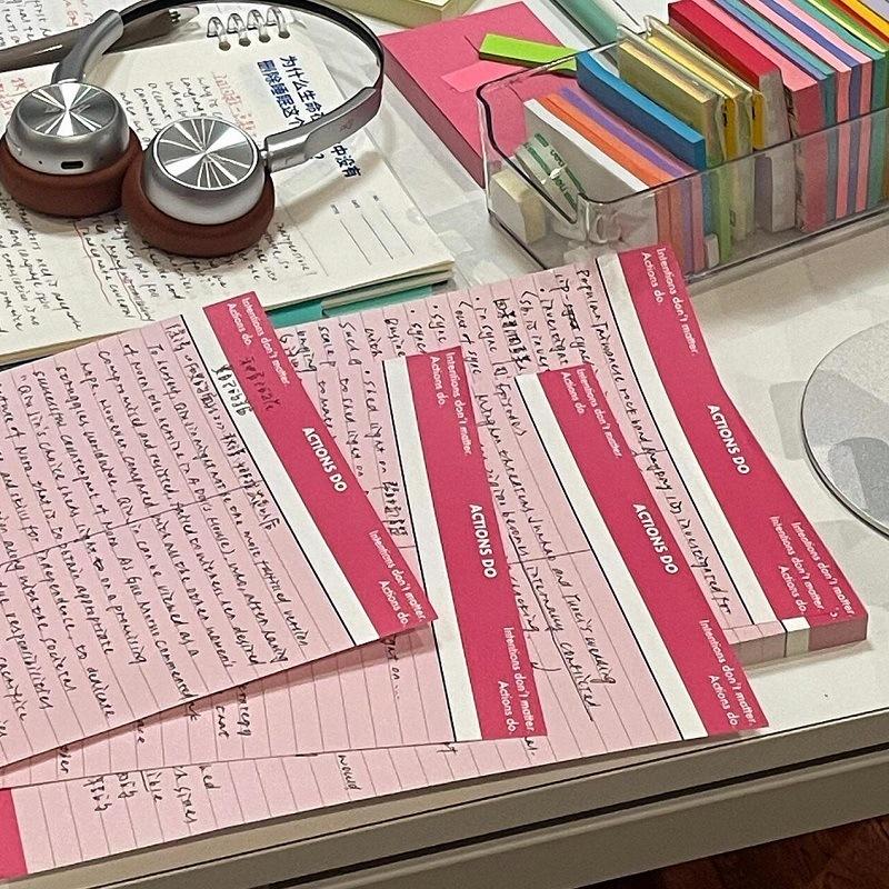  Tập 30 tờ B5 2 cột viết công thức ghi chú màu retro S48 Giấy note viết từ vựng ngữ pháp 