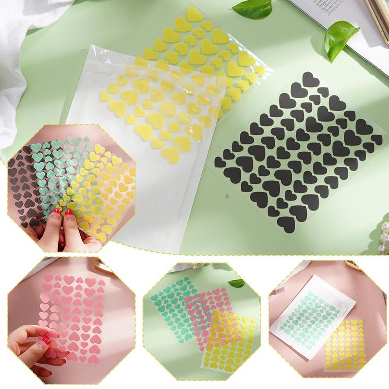Product Introduction of 60pcs/pack Acne Patch PE Colorful Heart Shape Acne Patch Invisible Concealer Waterproof Acne Patch 20