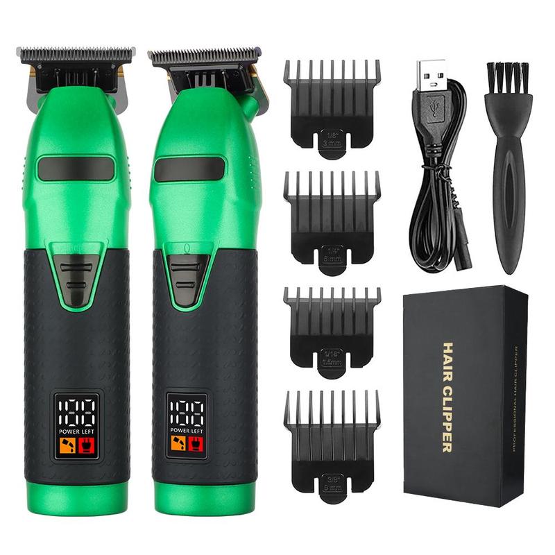 Rechargeable Hair Clipper Set, 1 Set Hair Clipper & Accessories, Professional Hair Trimmer Set, Salon, Barbershop, Hair Clipper Trimmer Neon Clipper 7