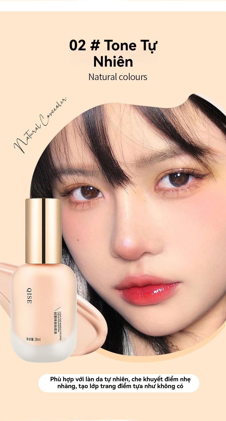 Product Introduction of Kem Nền Dạng Lỏng, 30ml, Lâu Trôi, Không Thấm Nước, Độ Che Phủ Cao, Kem Dưỡng Ẩm Mịn, Dễ Thoa, Thích Hợp Cho Tông Màu Da, Trang Điểm, Mỹ Phẩm, Mỹ Phẩm Chăm Sóc Da, Dành Cho Phụ Nữ, Kem Che Khuyết Điểm, Mongnhe Kem Nền 13