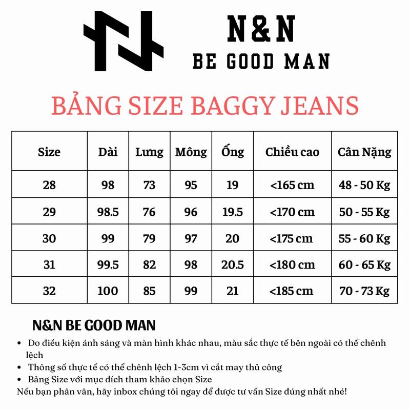 Product Introduction of BGR_012(BGR_002) - N&N - Quần Baggy Jean Rách Nam ống đứng form rộng cao cấp quanje  annamongsuong Menswear Cotton quần  jean  nam  ống  suông  rộng 0