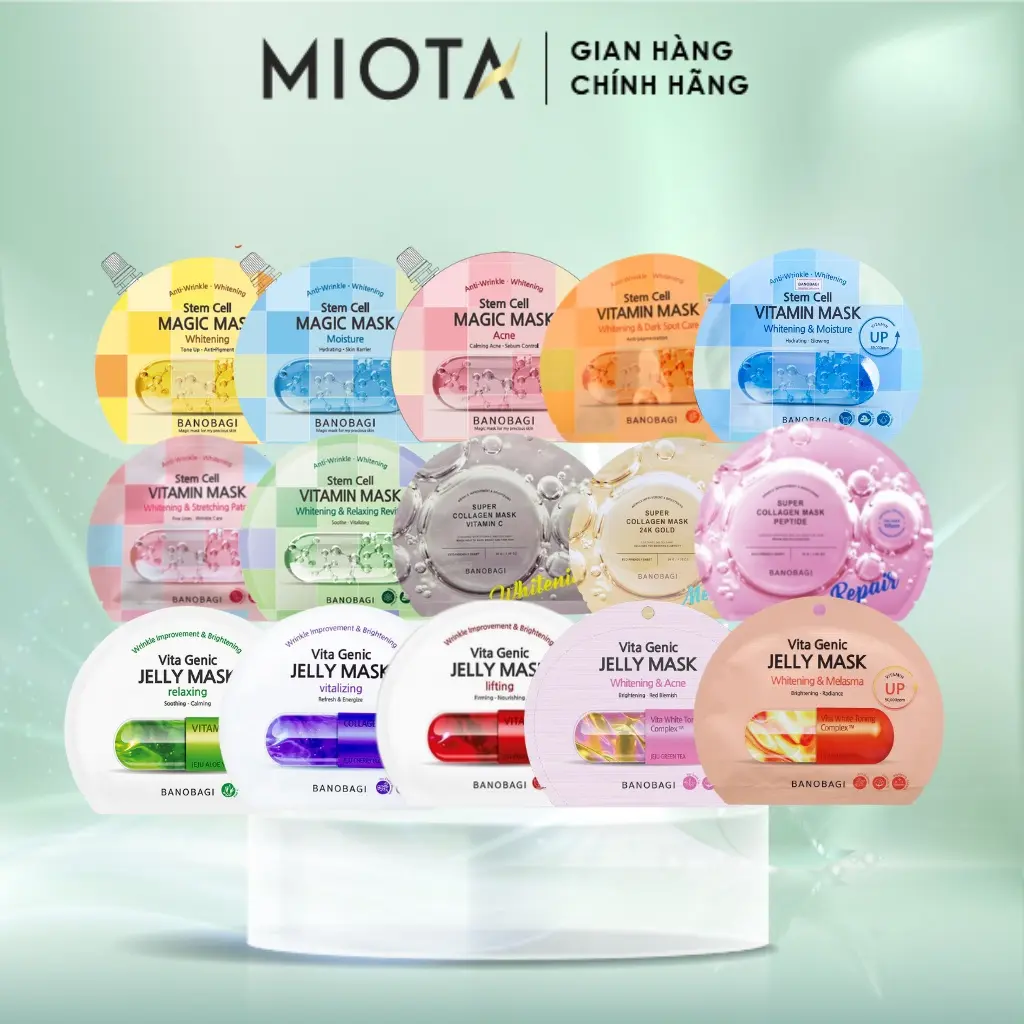 Mặt nạ dưỡng da Vita Genic Jelly Mask BANOBAGI 30ml Skincare Làm Đẹp Da