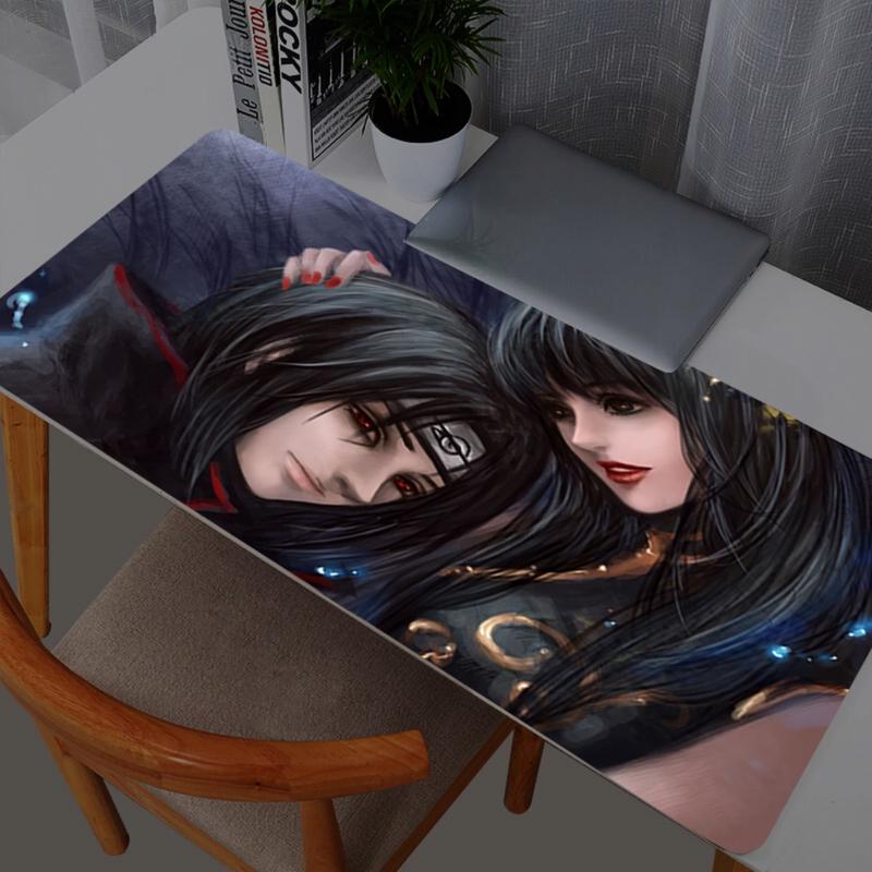 SBD Naruto Sasuke Large Mouse Pad Gamer Keyboard Mousepad Pc Computer Desk Mat…