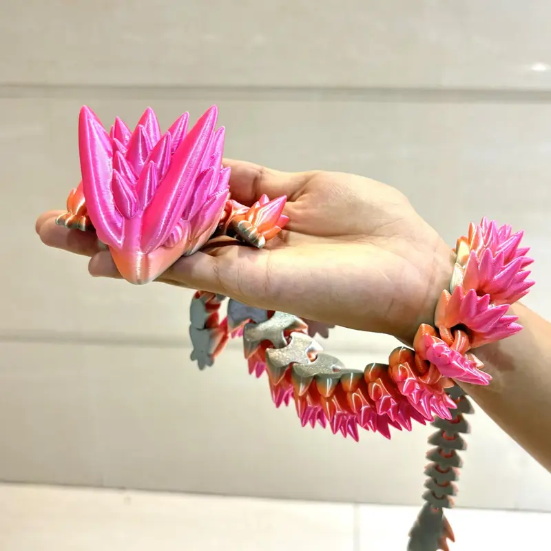 3D Printed Dragon Design Decoration, Colorful Rainbow Dragon Ornament, Desktop Decoration, Perfect Birthday Gift, Suitable for Children and Adults 8