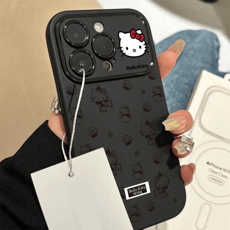 Ốp Lưng iPhone Hello Kitty, Cửa Sổ Lớn, Thích Hợp Cho iPhone 16, 11, 12, 13, 14, 15 Pro Max, 7 Plus, 8 Plus, 11 Pro, 13 Pro, X, XR, XS Max