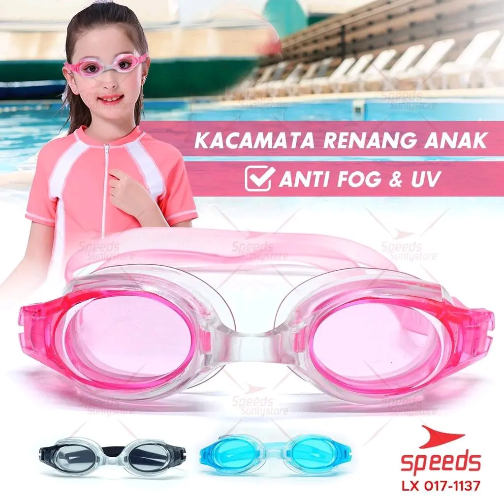 KACAMATA RENANG ANAK PRIA/WANITA SWIMMING GOGGLEElS ORIGINAL SPEEDS LX 268 uv