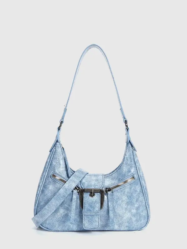 Women's Trendy Vintage Shoulder Bag, Fashionable Pu Leather Shoulder Bag for Work & Daily Used, Y2k Style Underarm Bag, Casual Trendy Versatile High-quality Daily Commuting Bag 4