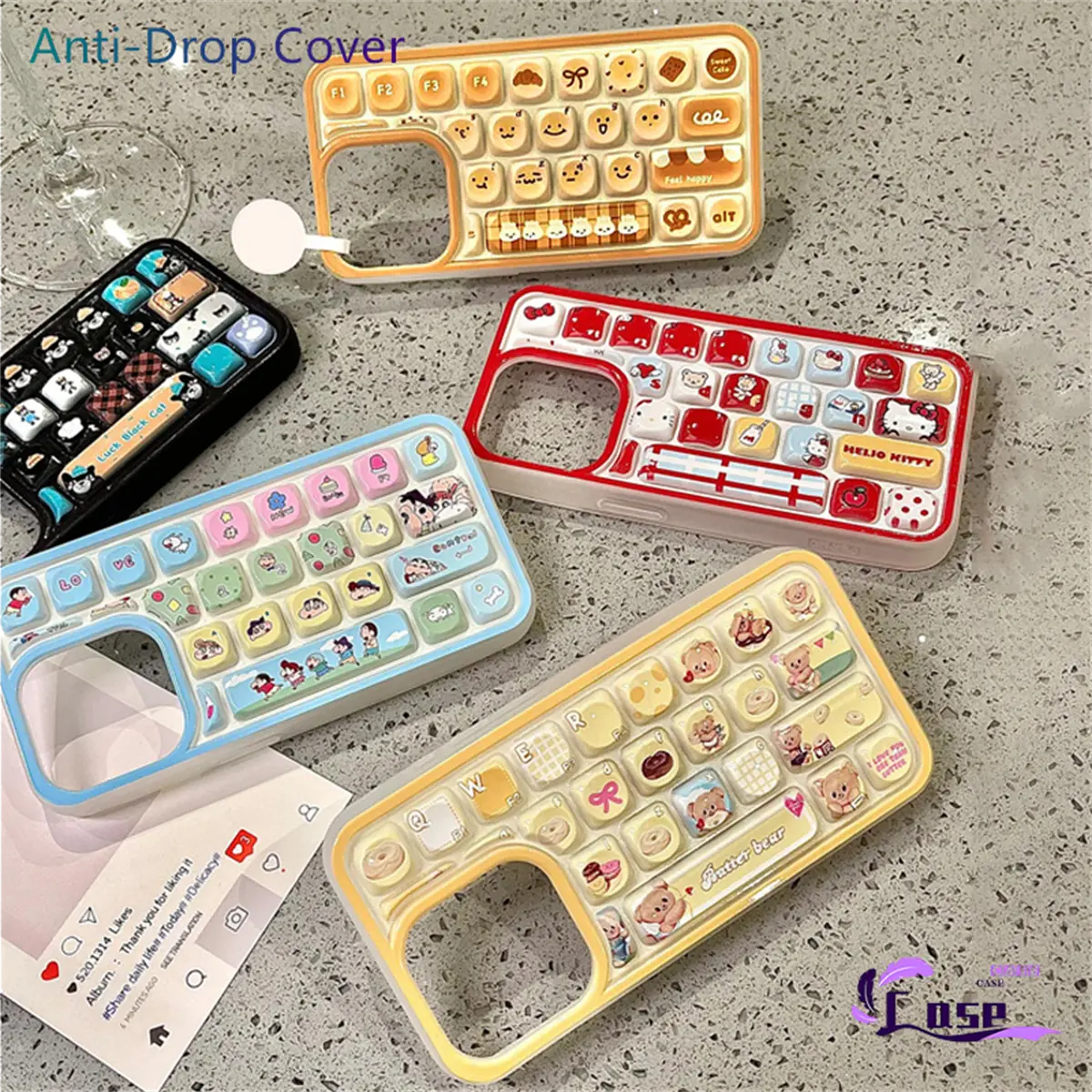 Sarung Telefon, Sarung Pelindung Kalis Kejutan, Reka Bentuk Kartun Haiwan Kecil Comel, Serasi untuk iPhone 16, 11, XR, 15, 13, 14, 12 Pro Max, 11, 13, 15 Pro, 7, 8 Plus, X, Xs Max, Penutup Pelindung, Reka Bentuk Seronok 3D, Sesuai untuk iPhone