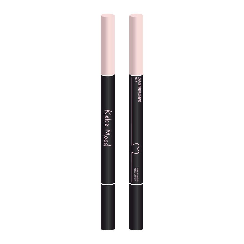 Kekemood Double-Headed Three-Dimensional Eyeliner Eye Shadow Pen Natural Brightening Pseudo Plain Face Girlish Style Mother Lying Silkworm Tender eyeshadow ethereal  eyes  palette 4