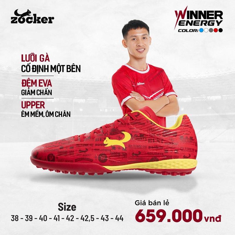 ZOCKER WINNER ENERGY (tặng kèm phụ kiện zocker). Sport Tập Thể Dục Giày Đá Bóng Đá Banh Giày Sneaker Cao Su