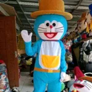 Kostum badut Doraemon topi