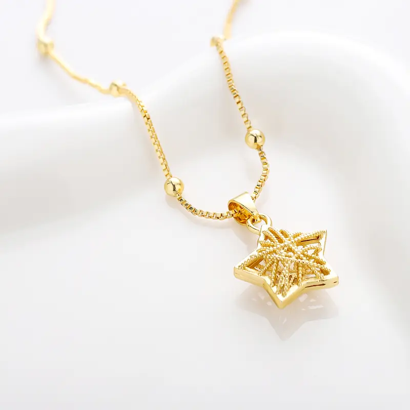Vòng Cổ Thép Titan Ngôi Sao May Mắn, Vòng Cổ Nữ Thời Trang, Không Phai Màu, Không Đen, Không Dị Ứng, Giá Cả Phải Chăng, Dây Chuyền Xương Đòn Thanh Lịch Và Hoang Dã, Vòng Cổ Thời Trang Độc Đáo Tinh Tế Trang Sức Chain Jewelry Women Kiềng 3
