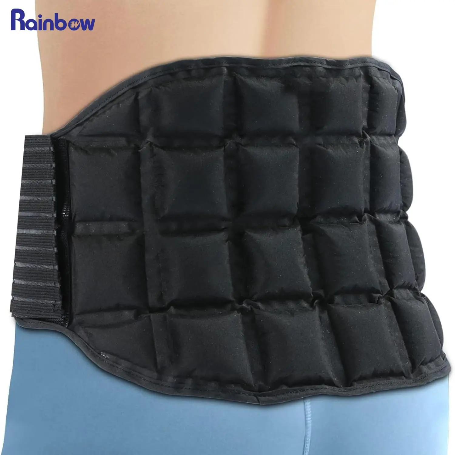 Waist Ice Pack, Reusable Cold Hot Compress Waist Bag, Cold Pack Ice Wrap for Lower Back, Sports & Outdoor Accessories