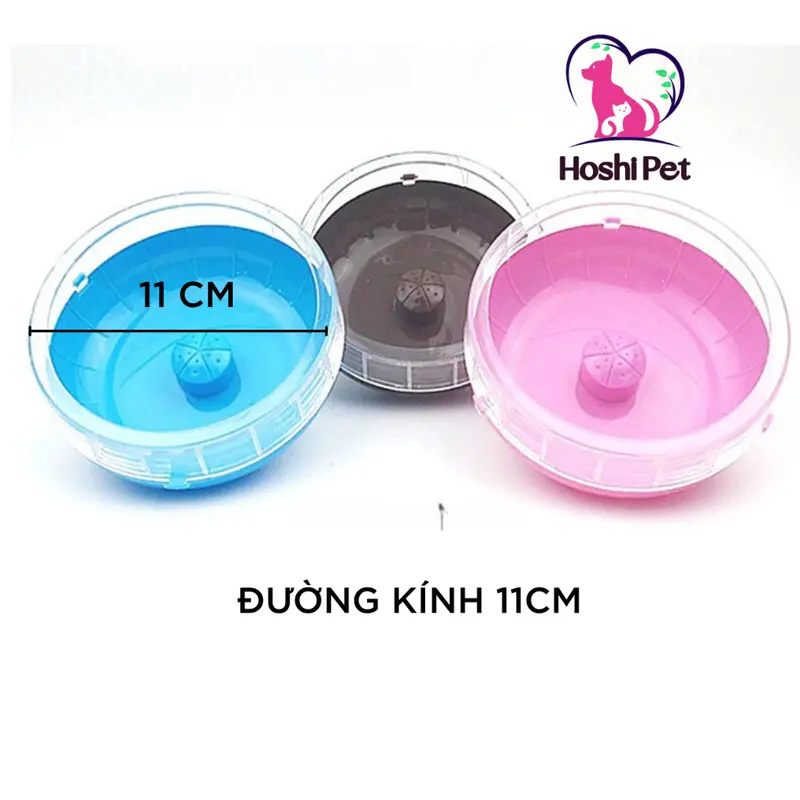 Wheel hamster 11cm không kèm đáy Hoshi Pet VQ01 - Vòng quay chạy hamster 5