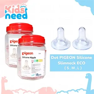 Pigeon Silicone Nipple Slim Eco/Dot Nipple silicone Bayi