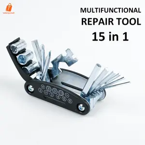 Multifunctional 15 in 1 Repair Tool Stainless Steel kunci Obeng