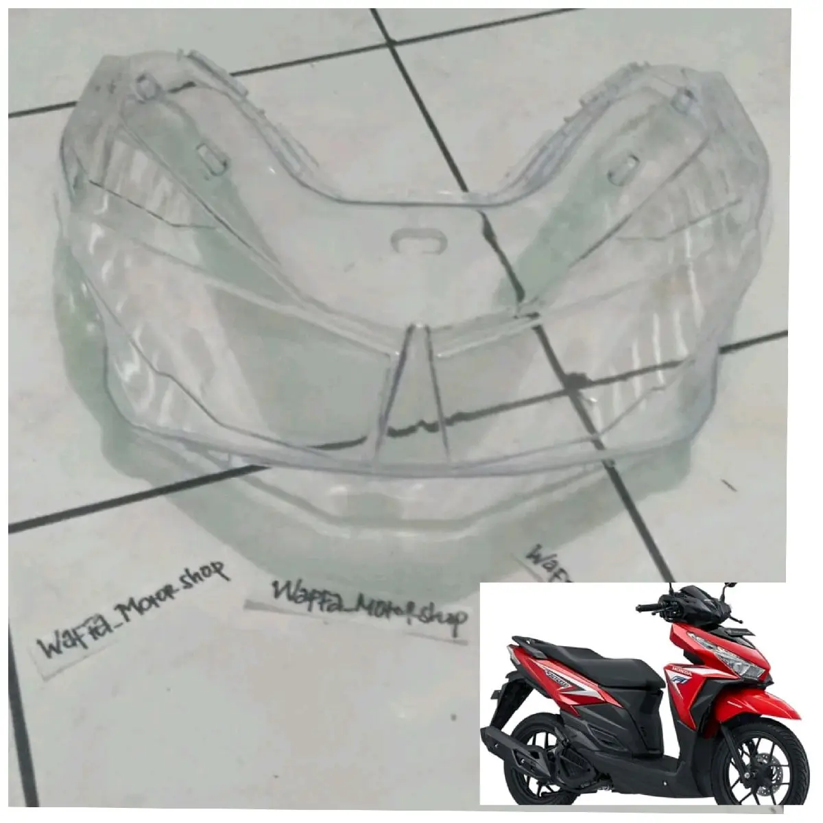kaca mika lampu depan vario 125/150 led old 2015-2017 Motorcycle