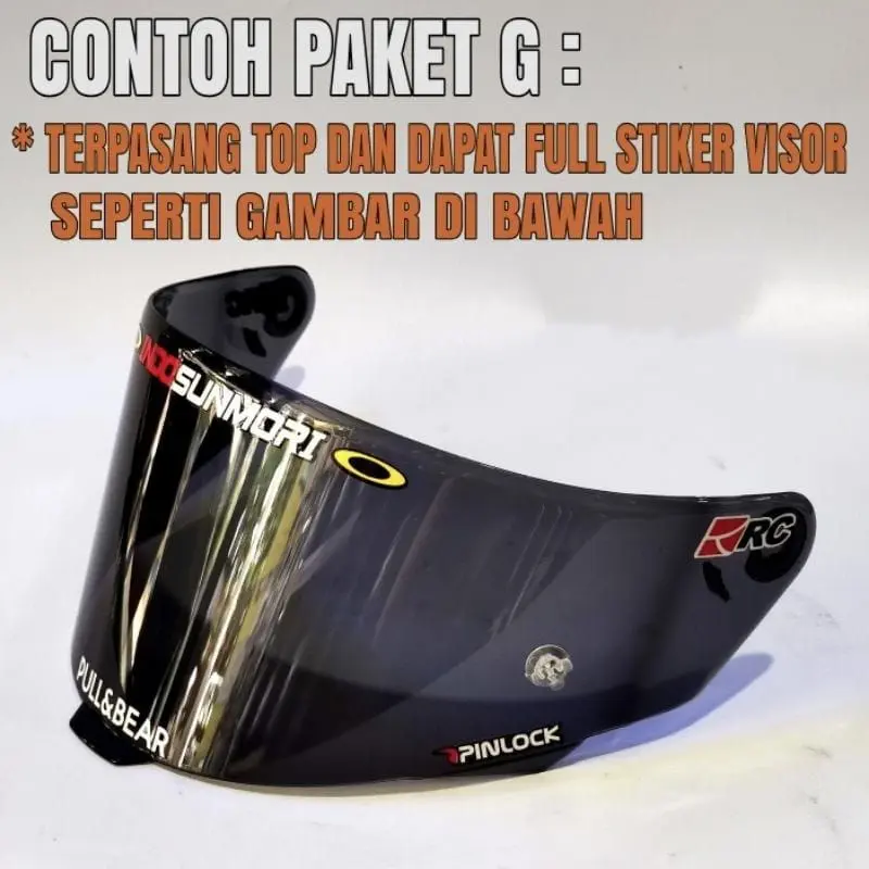 Kaca Helm Full Face KYT TT MLA G2 PRESTIGE KBRCourse Iridium