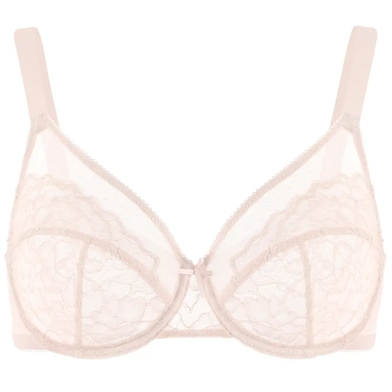 [Subriva]Enchante Floral Lace Plus Size Underwire Unlined Non-padded Full Coverage Adjustable Straps Minimizer Bra Womenswear 6