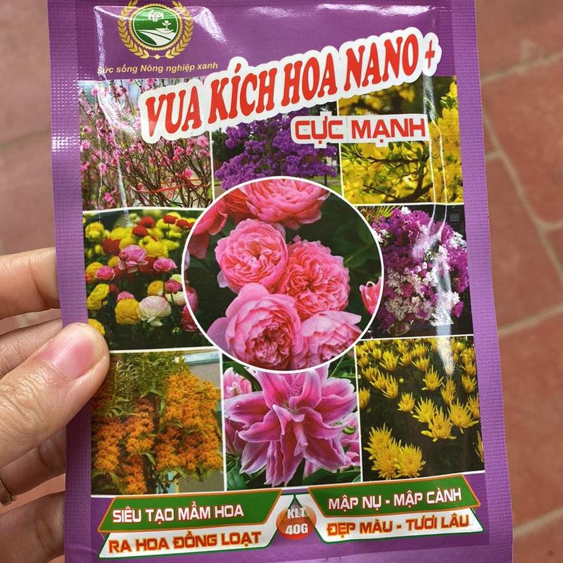 Vua Kích Hoa NaNo+ - Kích thích hoa nở đồng loạt, bông to, bền màu, lâu tàn cho hoa Hồng, hoa Lan, hoa giấy, hoa mai, Cẩm Tú cầu, hoa cúc 0