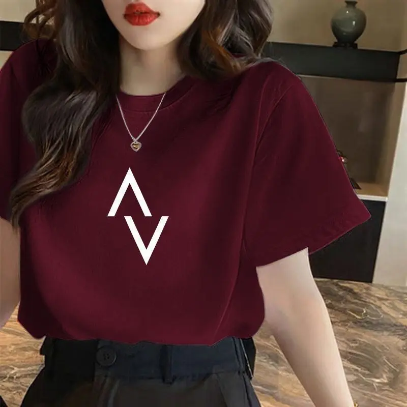 Áo Thun Ngắn Tay Áo Đeo Vai Nữ, Dáng Rộng Rãi Và Dễ Phối Đồ Phong Cách Hàn Quốc, Chống Lão Hóa, Ngoại Cỡ, 1029 Miếng, Thích Hợp Cho Năm 2024, Bán Chạy Trong 30 Ngày, Hàng Mới Về Năm 2024, Áo Thun 100 _ Không Vón Cục