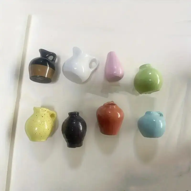 Mini Ceramic Vase Design Fridge Magnet, Creative Mini Ceramic Vase Design Fridge Magnet, Diy Fridge Magnet for Home Decor, Ceramic Vase Magnets, Higher End Fridge Magnets, Flower Magnets, Decoration 2
