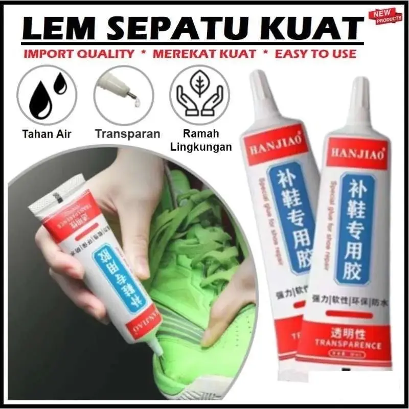 Lem Perekat Sepatu Baihere 60ml Super Kuat Penambal Sol Sendal