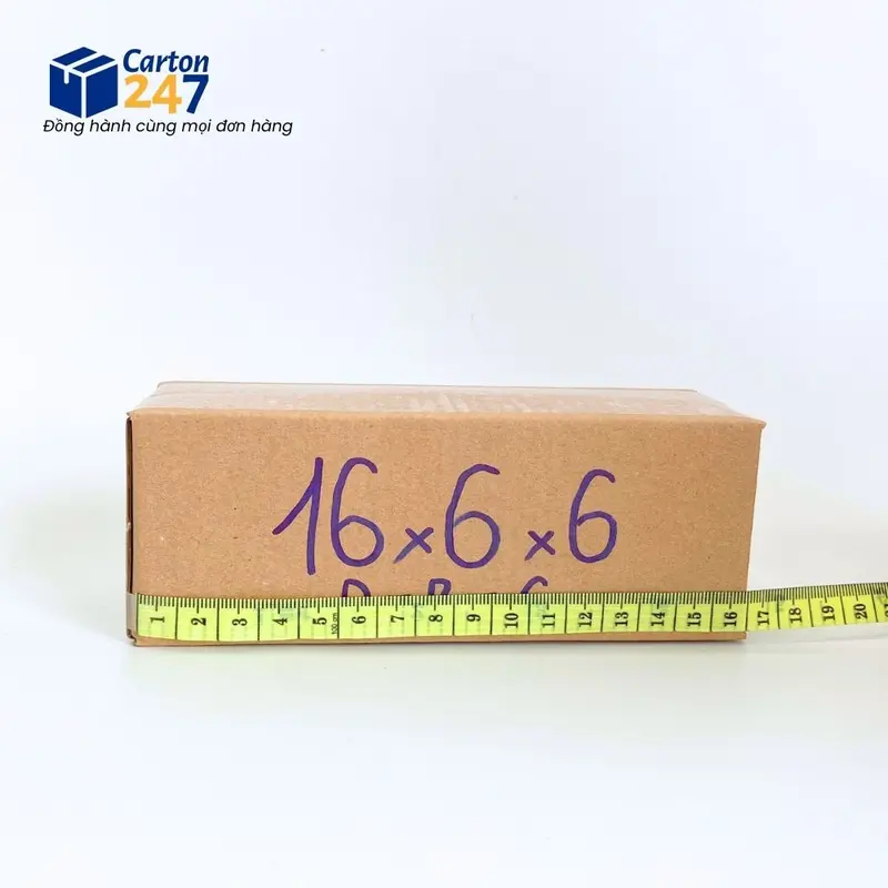 16x6x6 [Combo 10] Hộp giấy carton, hộp đóng hàng phụ kiện  giá rẻ - Carton 247 4