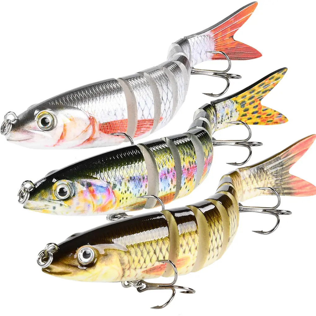 1pc Fishing Lures Multi Jointed Swimbait Crank Bait Slow Sinking Bionic Artificial Bait Freshwater Saltwater Trout Bass Fishing