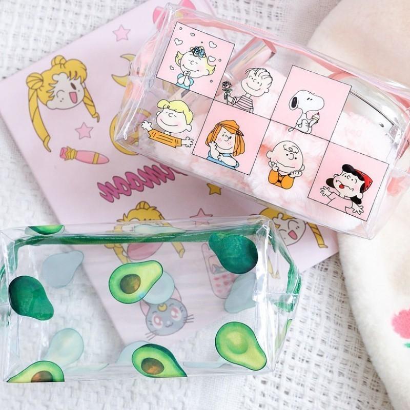 ELBER HL0087 Tas Kosmetik Motif Transparan Pouch Make Up Organizer Bag Serbaguna Y1342 4