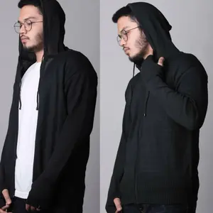 Jaket Rajut Polos Finger Ariel Unisex gen beta outfit