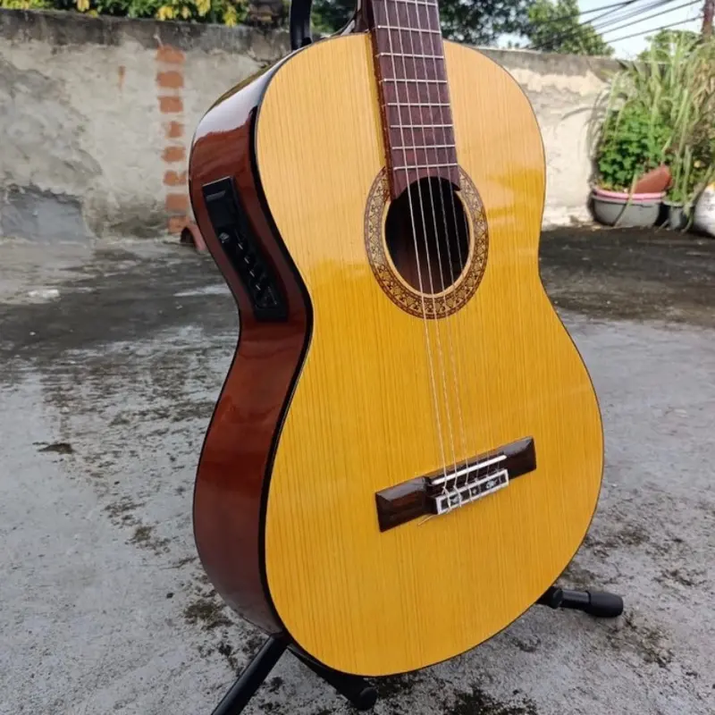 Murah gitar klasic nylon elektrik yamaha c315 custom berkualitas high quality preamp 7545r Capo Kayu 0
