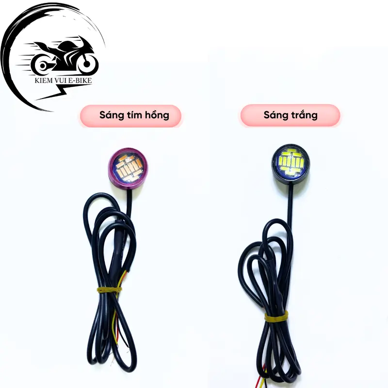 Đèn nháy máy bay 12v, chớp flash, trang trí xe máy, xe điện, ô tô, nhiều màu sắc 2