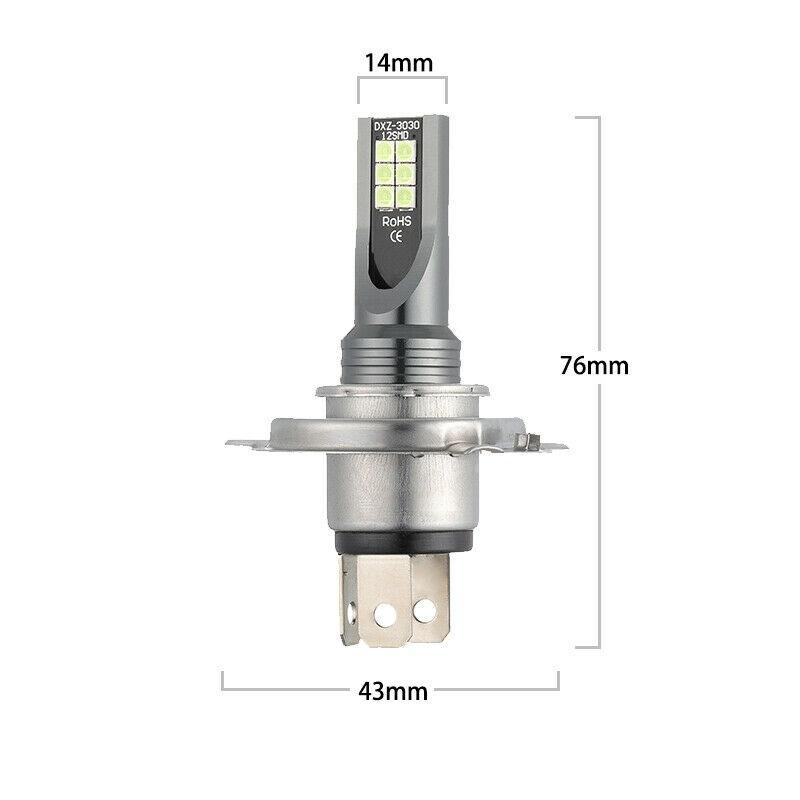 2pcs H4 LED Headlights 110W 20000LM FOG Bulb 8000K Blue Driving  for DRL Light 3