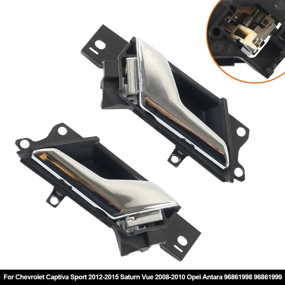 1PC Car Interior Inside Door Handle Driver and Passenger Chrome Front Rear Left Right For Chevrolet Captiva Sport 2012-2015 Saturn Vue 2008-2010 Opel Antara 96861998 96861999 #449708